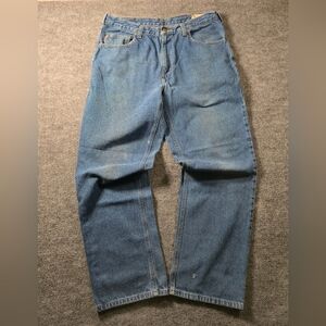 Carhartt Distressed Jeans Size 34x32‎ Blue Denim Relaxed Fit 381-83 Gorpcore